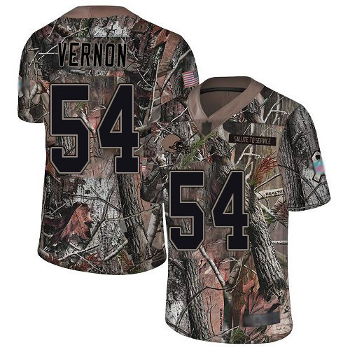 Browns #54 Olivier Vernon Camo Men's Stitched Football Limited Rush Realtree Jersey Browns #54 Olivier Vernon Camo Men's Stitched Football Limited Rush Realtree Jersey