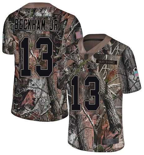 Browns #13 Odell Beckham Jr Camo Men's Stitched Football Limited Rush Realtree Jersey Browns #13 Odell Beckham Jr Camo Men's Stitched Football Limited Rush Realtree Jersey