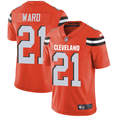 Nike Browns #21 Denzel Ward Orange Alternate Men's Stitched NFL Vapor Untouchable Limited Jersey Nike Browns #21 Denzel Ward Orange Alternate Men's Stitched NFL Vapor Untouchable Limited Jersey