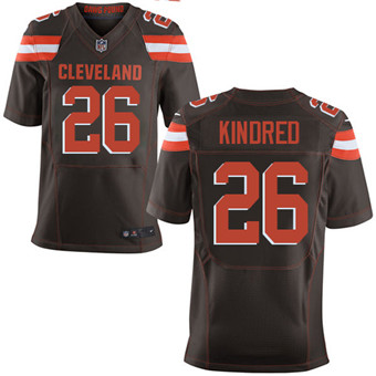 Nike Browns #26 Derrick Kindred Brown Team Color Men's Stitched NFL New Elite Jersey Nike Browns #26 Derrick Kindred Brown Team Color Men's Stitched NFL New Elite Jersey