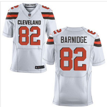 Nike Cleveland Browns #82 Gary Barnidge White Men's Stitched NFL New Elite Jersey Nike Cleveland Browns #82 Gary Barnidge White Men's Stitched NFL New Elite Jersey