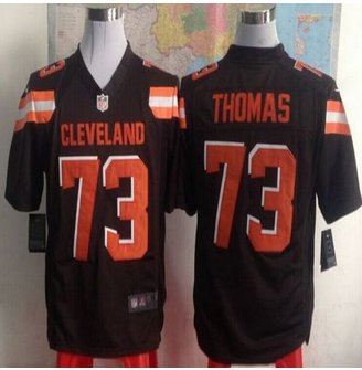 New Cleveland Browns #73 Joe Thomas Brown Team Color Men's Stitched NFL Game Jersey