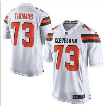New Cleveland Browns #73 Joe Thomas White Men's Stitched NFL New Elite Jersey