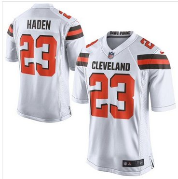 New Cleveland Browns #23 Joe Haden White Men's Stitched NFL New Elite Jersey