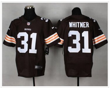 NEW Cleveland Browns #31 Donte Whitner Brown Team Color NFL Elite Jersey
