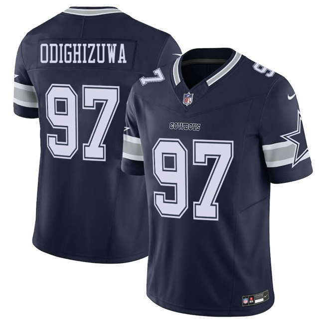Men's Dallas Cowboys #97 Osa Odighizuwa Navy 2025 F.U.S.E Vapor Untouchable Limited Stitched Football Jersey Men's Dallas Cowboys #97 Osa Odighizuwa Navy 2025 F.U.S.E Vapor Untouchable Limited Stitched Football Jersey
