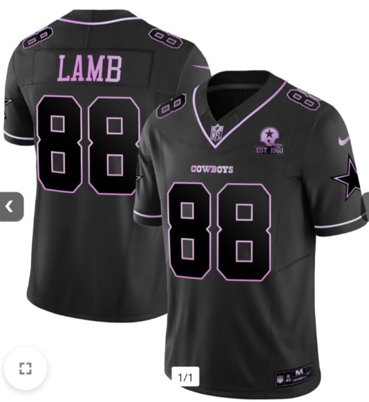 Men's Dallas Cowboys #88 Ceedee Lamb Deep Purple Vapor Limited Jersey Men's Dallas Cowboys #88 Ceedee Lamb Deep Purple Vapor Limited Jersey