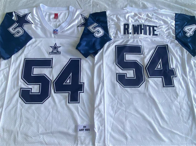 Men's Dallas Cowboys #54 Randy White White Throwback Stitched Football Jersey Men's Dallas Cowboys #54 Randy White White Throwback Stitched Football Jersey
