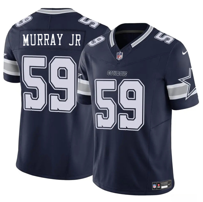 Men's Dallas Cowboys #59 Kenneth Murray JR Navy 2025 F.U.S.E Vapor Untouchable Limited Stitched Football Jersey Men's Dallas Cowboys #59 Kenneth Murray JR Navy 2025 F.U.S.E Vapor Untouchable Limited Stitched Football Jersey