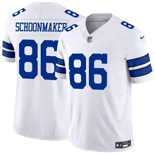 Men's Dallas Cowboys #86 Luke Schoonmaker White 2023 F.U.S.E Vapor Untouchable Limited Stitched Football Jersey Men's Dallas Cowboys #86 Luke Schoonmaker White 2023 F.U.S.E Vapor Untouchable Limited Stitched Football Jersey