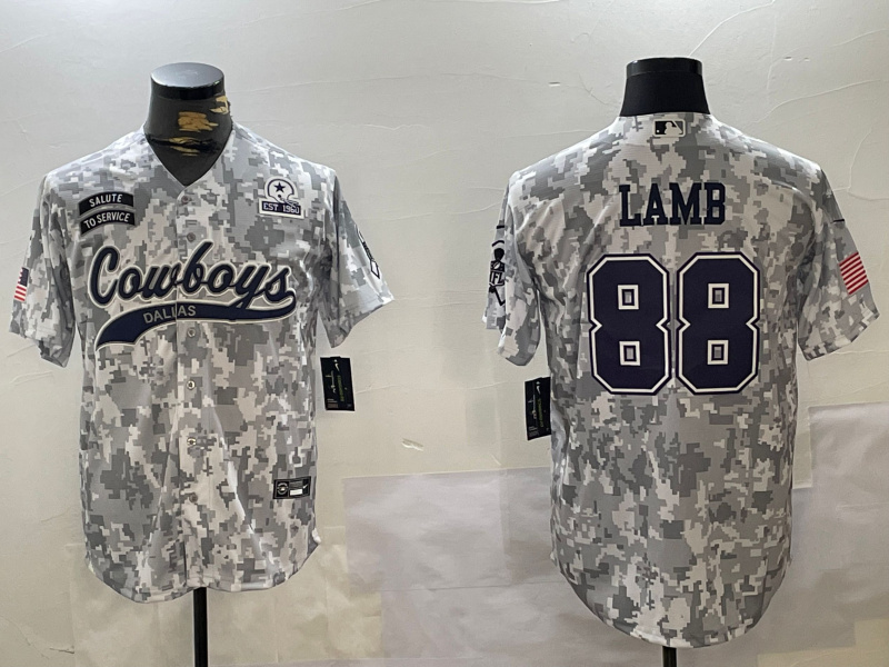 Men's Dallas Cowboys #88 CeeDee Lamb 2024 Arctic Camo Salute To Service Stitched Baseball Jersey 7 Men's Dallas Cowboys #88 CeeDee Lamb 2024 Arctic Camo Salute To Service Stitched Baseball Jersey 7