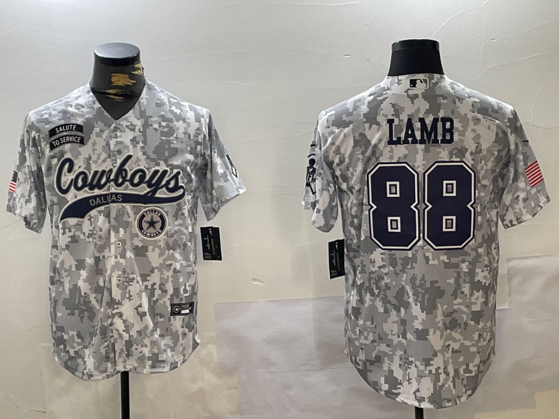 Men's Dallas Cowboys #88 CeeDee Lamb 2024 Arctic Camo Salute To Service Stitched Baseball Jersey 6 Men's Dallas Cowboys #88 CeeDee Lamb 2024 Arctic Camo Salute To Service Stitched Baseball Jersey 6