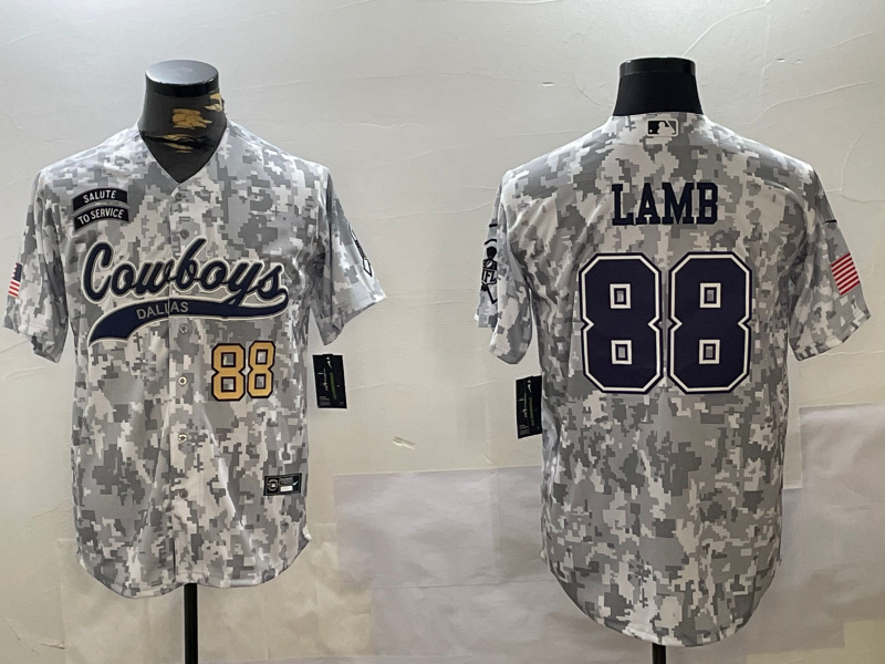 Men's Dallas Cowboys #88 CeeDee Lamb 2024 Arctic Camo Salute To Service Stitched Baseball Jersey 5 Men's Dallas Cowboys #88 CeeDee Lamb 2024 Arctic Camo Salute To Service Stitched Baseball Jersey 5