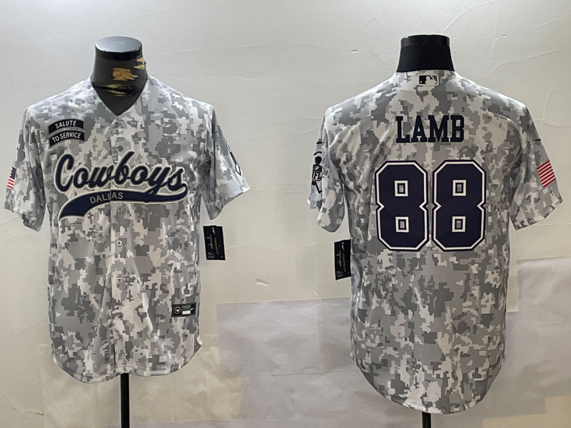 Men's Dallas Cowboys #88 CeeDee Lamb 2024 Arctic Camo Salute To Service Stitched Baseball Jersey 3 Men's Dallas Cowboys #88 CeeDee Lamb 2024 Arctic Camo Salute To Service Stitched Baseball Jersey 3