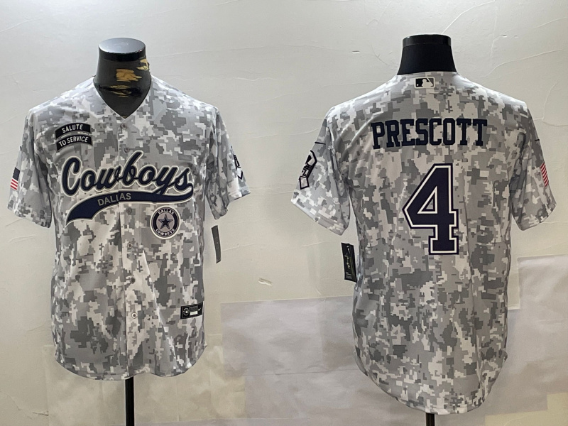 Men's Dallas Cowboys #4 Dak Prescott 2024 Arctic Camo Salute To Service Stitched Baseball Jersey 3 Men's Dallas Cowboys #4 Dak Prescott 2024 Arctic Camo Salute To Service Stitched Baseball Jersey 3