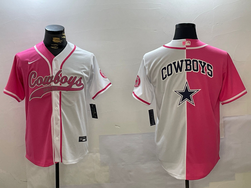 Men's Dallas Cowboys big logo Red White With Patch Cool Base Stitched Baseball Jersey 10 Men's Dallas Cowboys big logo Red White With Patch Cool Base Stitched Baseball Jersey 10