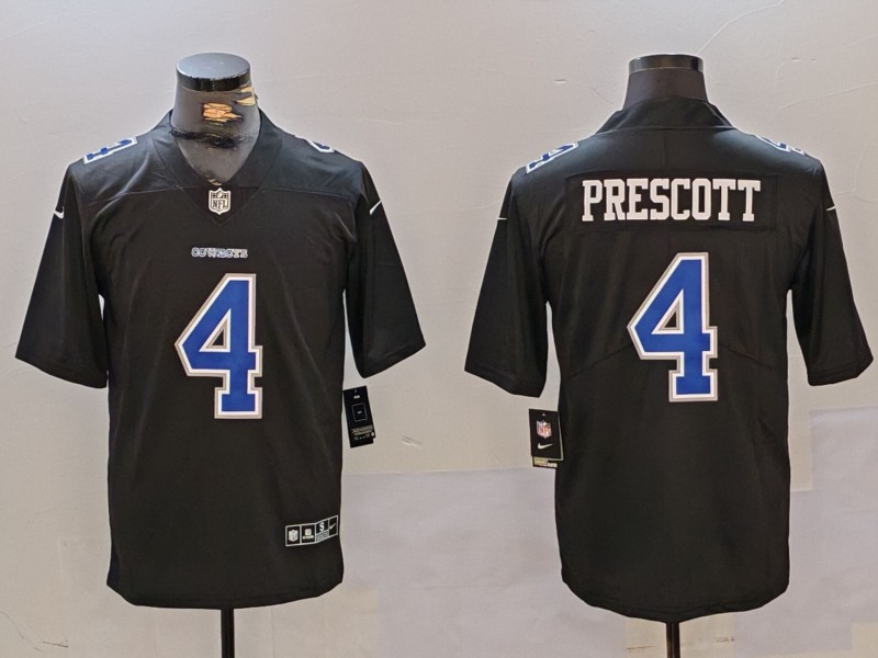 Men's Dallas Cowboys #4 Dak Prescott Black Throwback Vapor Untouchable Limited Stitched Football Jersey Men's Dallas Cowboys #4 Dak Prescott Black Throwback Vapor Untouchable Limited Stitched Football Jersey