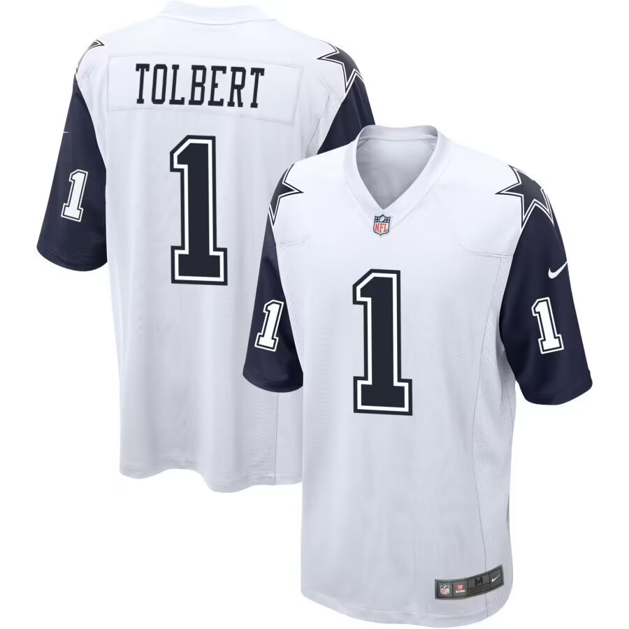 Dallas Cowboys #1 Jalen Tolbert Color Rush Vapor Limited Jersey Dallas Cowboys #1 Jalen Tolbert Color Rush Vapor Limited Jersey