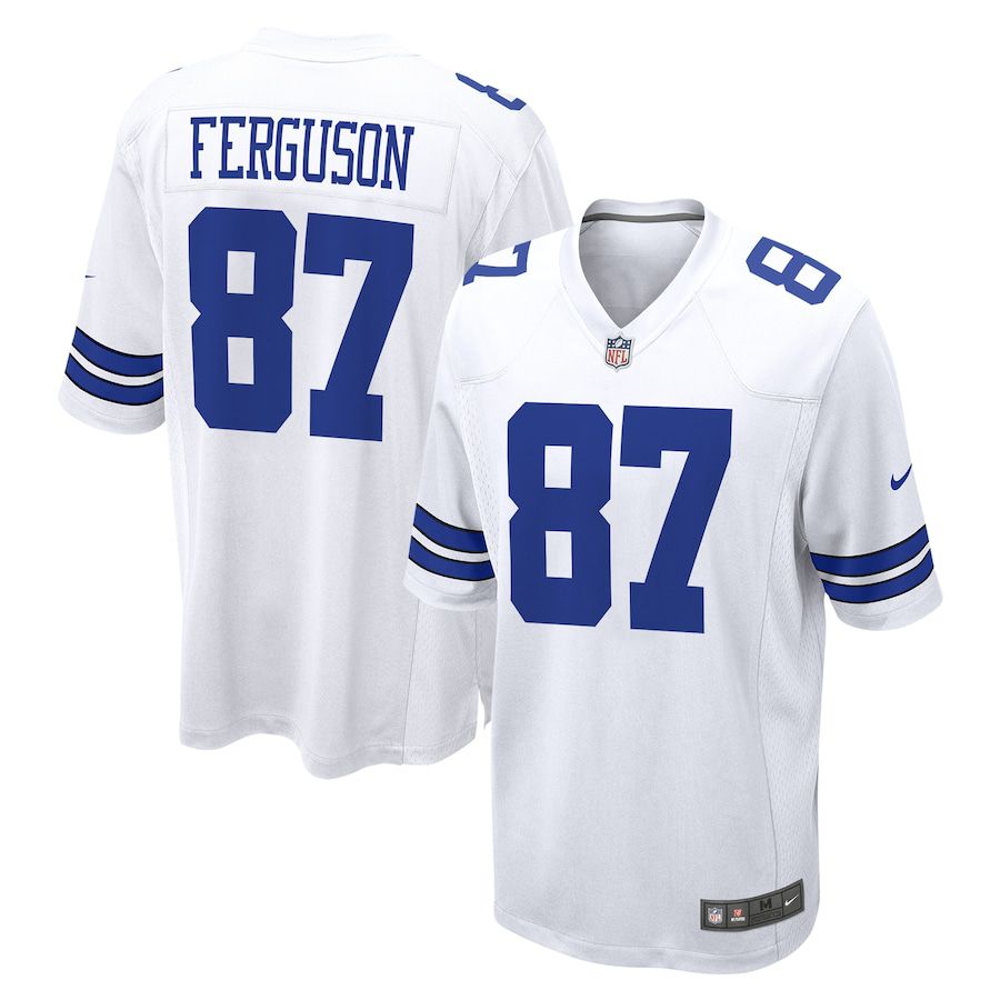 Men's Dallas Cowboys #87 Jake Ferguson White vapor limited Stitched Jersey Men's Dallas Cowboys #87 Jake Ferguson White vapor limited Stitched Jersey