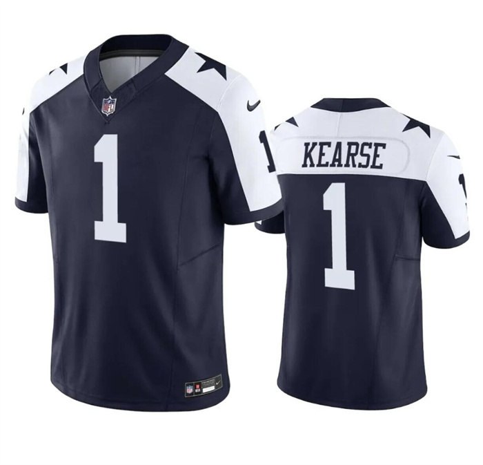 Men's Dallas Cowboys #1 Jayron Kearse Navy White 2023 F.U.S.E. Vapor Limited Stitched Football Jersey Men's Dallas Cowboys #1 Jayron Kearse Navy White 2023 F.U.S.E. Vapor Limited Stitched Football Jersey