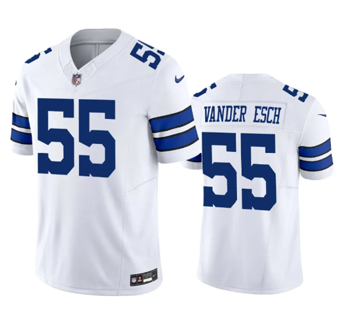 Men's Dallas Cowboys #55 Leighton Vander Esch White 2023 F.U.S.E. Vapor Limited Stitched Football Jersey Men's Dallas Cowboys #55 Leighton Vander Esch White 2023 F.U.S.E. Vapor Limited Stitched Football Jersey