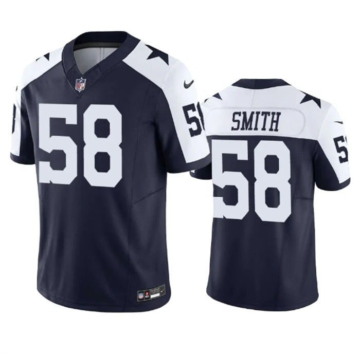 Men's Dallas Cowboys #58 Mazi Smith Navy 2023 F.U.S.E. Vapor Limited Stitched Football Jersey Men's Dallas Cowboys #58 Mazi Smith Navy 2023 F.U.S.E. Vapor Limited Stitched Football Jersey