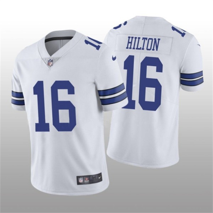 Men'sDallas Cowboys #16 T.Y. Hilton White Vapor Untouchable Stitched Jersey Men'sDallas Cowboys #16 T.Y. Hilton White Vapor Untouchable Stitched Jersey