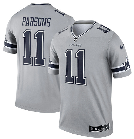 Men's Dallas Cowboys #11 Micah Parsons Limited Gray Inverted Vapor Nike Jersey Men's Dallas Cowboys #11 Micah Parsons Limited Gray Inverted Vapor Nike Jersey