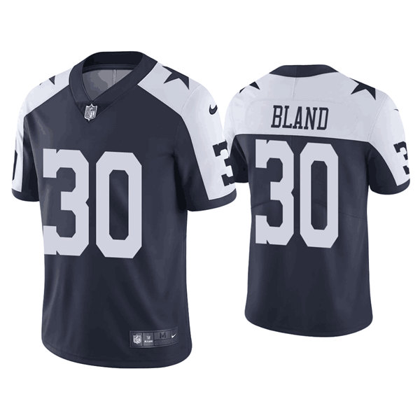 Men's Dallas Cowboys #30 DaRon Bland White Navy Vapor Limited Stitched Jersey Men's Dallas Cowboys #30 DaRon Bland White Navy Vapor Limited Stitched Jersey