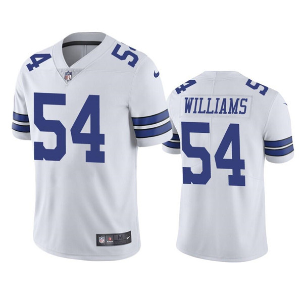 Men's Dallas Cowboys #54 Sam Williams White Vapor Limited Stitched Jersey Men's Dallas Cowboys #54 Sam Williams White Vapor Limited Stitched Jersey