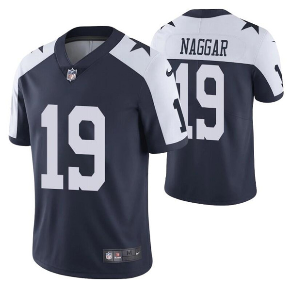 Men's Dallas Cowboys #19 Chris Naggar Navy White Vapor Limited Stitched Jersey Men's Dallas Cowboys #19 Chris Naggar Navy White Vapor Limited Stitched Jersey
