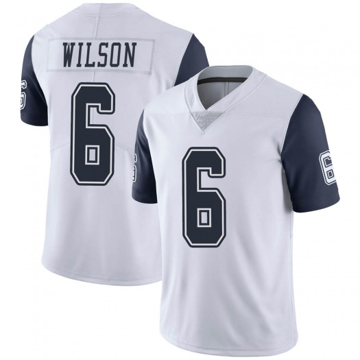 Men's Dallas Cowboys #6 Donavan Wilson White Thanksgiving Limited Stitched Jersey Men's Dallas Cowboys #6 Donavan Wilson White Thanksgiving Limited Stitched Jersey