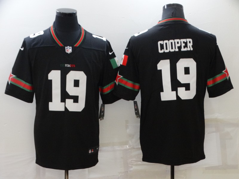 Men's Dallas Cowboys #19 Amari Cooper Black Mexico Stitched Jersey Men's Dallas Cowboys #19 Amari Cooper Black Mexico Stitched Jersey