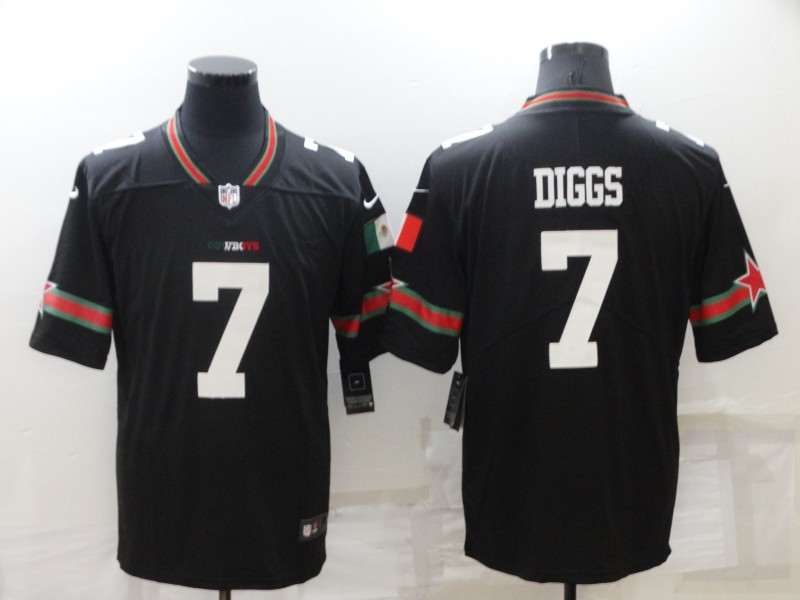 Men's Dallas Cowboys #7 Trevon Diggs Black Mexico Stitched Jersey Men's Dallas Cowboys #7 Trevon Diggs Black Mexico Stitched Jersey