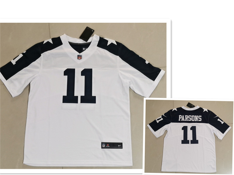 Men's Dallas Cowboys #11 Micah Parsons White Thanksgiving Vapor Untouchable Stitched NFL Nike Limited Jersey Men's Dallas Cowboys #11 Micah Parsons White Thanksgiving Vapor Untouchable Stitched NFL Nike Limited Jersey