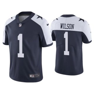 Men's Dallas Cowboys #1 Cedrick Wilson Navy Thanksgiving Vapor Limited Stitched Jersey Men's Dallas Cowboys #1 Cedrick Wilson Navy Thanksgiving Vapor Limited Stitched Jersey