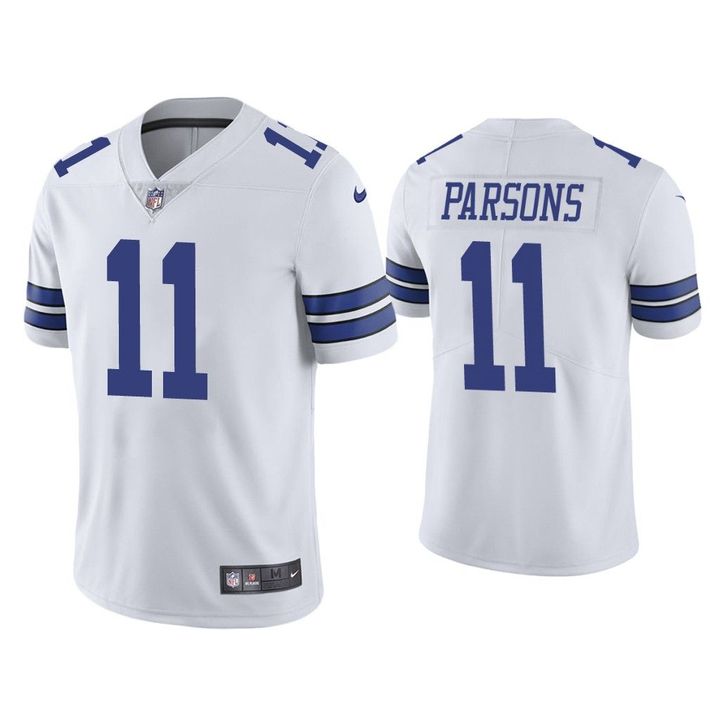 Men's Micah Parsons Dallas Cowboys White 2021 NFL Draft Vapor Limited Jersey Men's Micah Parsons Dallas Cowboys White 2021 NFL Draft Vapor Limited Jersey