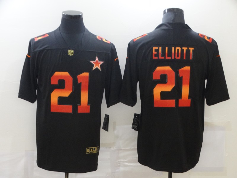Nike Cowboys 21 Ezekiel Elliott Black Colorful Fashion Limited Jersey Nike Cowboys 21 Ezekiel Elliott Black Colorful Fashion Limited Jersey