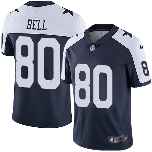 Nike Cowboys #80 Blake Bell Navy Blue Thanksgiving Men's Stitched NFL Vapor Untouchable Limited Throwback Jersey Nike Cowboys #80 Blake Bell Navy Blue Thanksgiving Men's Stitched NFL Vapor Untouchable Limited Throwback Jersey