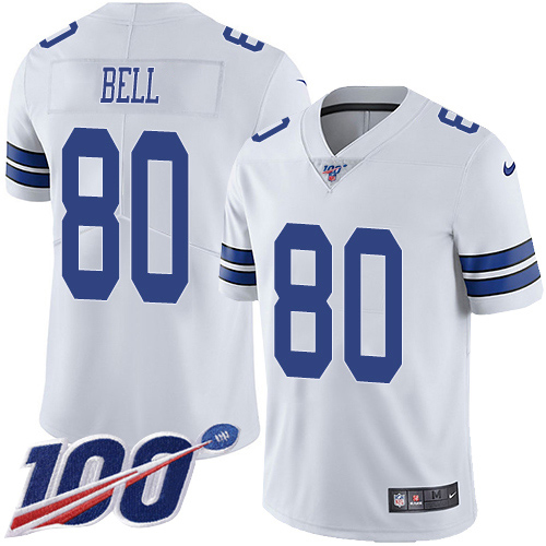 Nike Cowboys #80 Blake Bell White Men's Stitched NFL 100th Season Vapor Untouchable Limited Jersey Nike Cowboys #80 Blake Bell White Men's Stitched NFL 100th Season Vapor Untouchable Limited Jersey