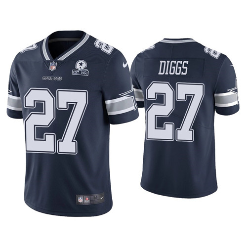 Nike Men's Cowboys #27 Trevon Diggs Navy Blue Established In 1960 Patch NFL Vapor Untouchable Limited Jersey Nike Men's Cowboys #27 Trevon Diggs Navy Blue Established In 1960 Patch NFL Vapor Untouchable Limited Jersey