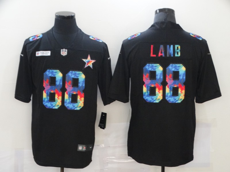 Nike Cowboys 88 Ceedee Lamb Black Vapor Untouchable Rainbow Limited Jersey Nike Cowboys 88 Ceedee Lamb Black Vapor Untouchable Rainbow Limited Jersey