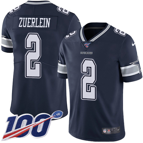 Nike Cowboys #2 Greg Zuerlein Navy Blue Team Color Men's Stitched NFL 100th Season Vapor Untouchable Limited Jersey Nike Cowboys #2 Greg Zuerlein Navy Blue Team Color Men's Stitched NFL 100th Season Vapor Untouchable Limited Jersey