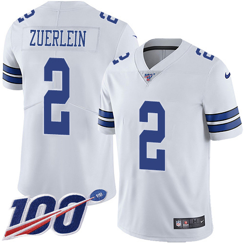Nike Cowboys #2 Greg Zuerlein White Men's Stitched NFL 100th Season Vapor Untouchable Limited Jersey Nike Cowboys #2 Greg Zuerlein White Men's Stitched NFL 100th Season Vapor Untouchable Limited Jersey