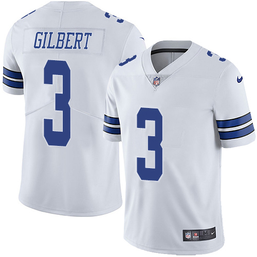 Nike Cowboys #3 Garrett Gilbert White Men's Stitched NFL Vapor Untouchable Limited Jersey Nike Cowboys #3 Garrett Gilbert White Men's Stitched NFL Vapor Untouchable Limited Jersey