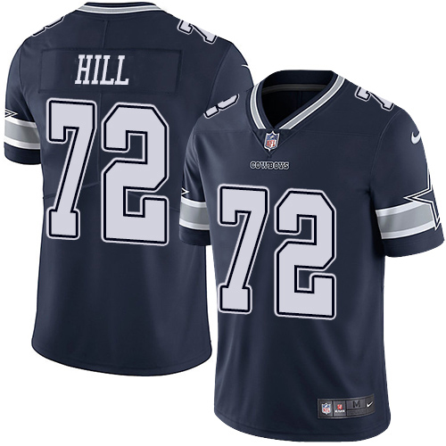 Nike Cowboys #72 Trysten Hill Navy Blue Team Color Men's Stitched NFL Vapor Untouchable Limited Jersey Nike Cowboys #72 Trysten Hill Navy Blue Team Color Men's Stitched NFL Vapor Untouchable Limited Jersey