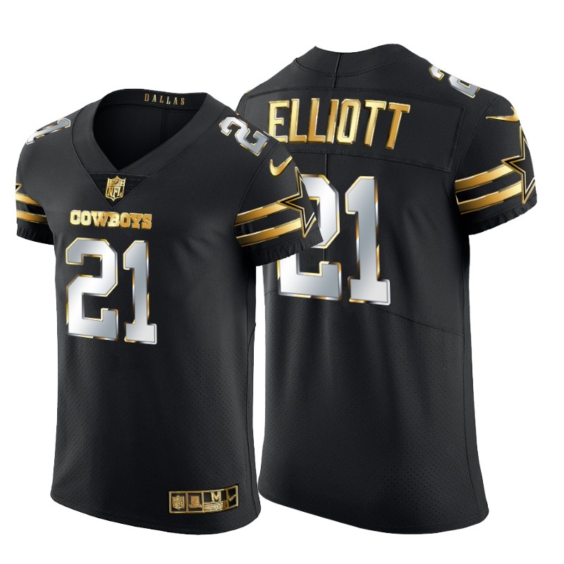 Dallas Cowboys #21 Ezekiel Elliott Men's Nike Black Edition Vapor Untouchable Elite NFL Jersey Dallas Cowboys #21 Ezekiel Elliott Men's Nike Black Edition Vapor Untouchable Elite NFL Jersey