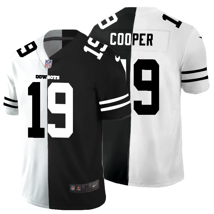 Dallas Cowboys #19 Amari Cooper Men's Black V White Peace Split Nike Vapor Untouchable Limited NFL Jersey Dallas Cowboys #19 Amari Cooper Men's Black V White Peace Split Nike Vapor Untouchable Limited NFL Jersey