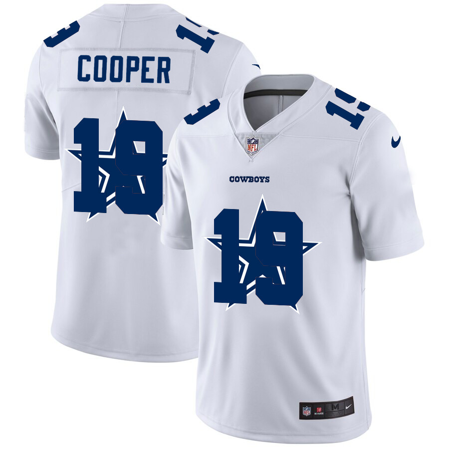 Dallas Cowboys #19 Amari Cooper White Men's Nike Team Logo Dual Overlap Limited NFL Jersey Dallas Cowboys #19 Amari Cooper White Men's Nike Team Logo Dual Overlap Limited NFL Jersey