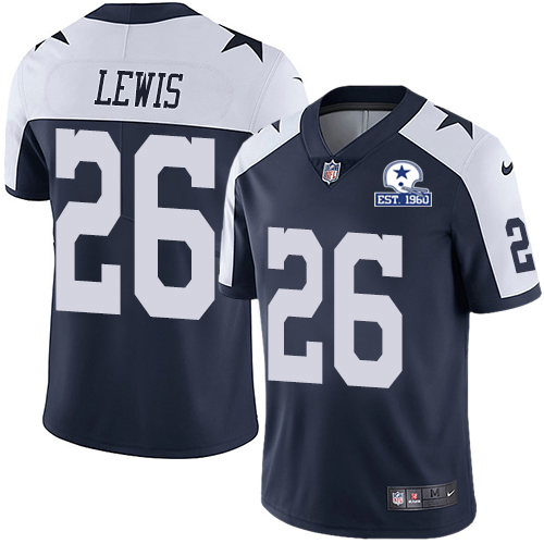 Nike Cowboys #26 Jourdan Lewis Navy Blue Thanksgiving Men's Stitched With Established In 1960 Patch NFL Vapor Untouchable Limited Throwback Jersey Nike Cowboys #26 Jourdan Lewis Navy Blue Thanksgiving Men's Stitched With Established In 1960 Patch NFL Vapor Untouchable Limited Throwback Jersey
